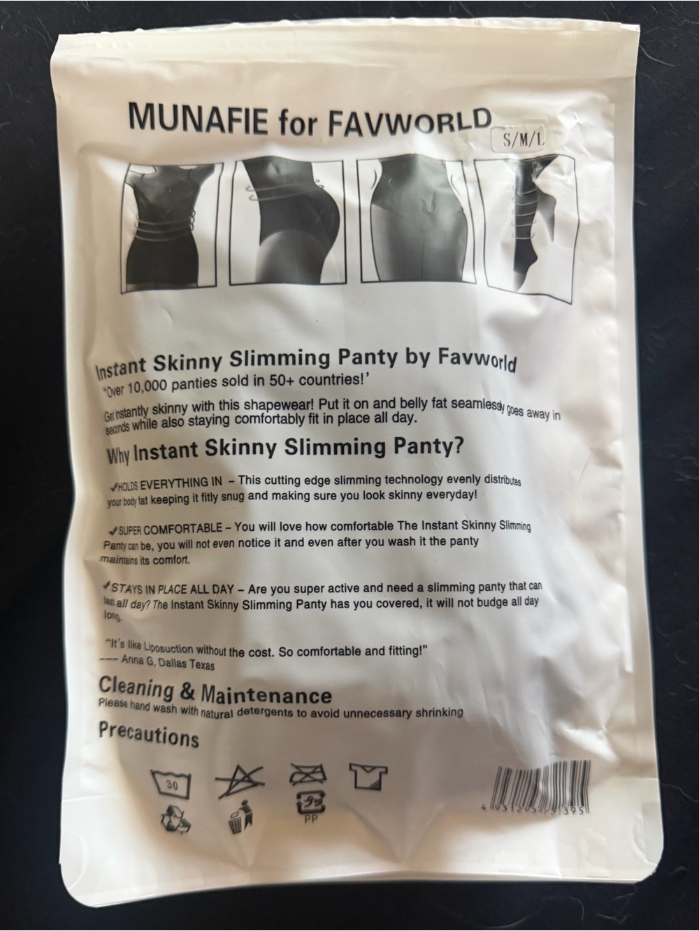 MUNAFIE for FAVWORLD Instant Skinny Slimming Panty - Bundle of 2